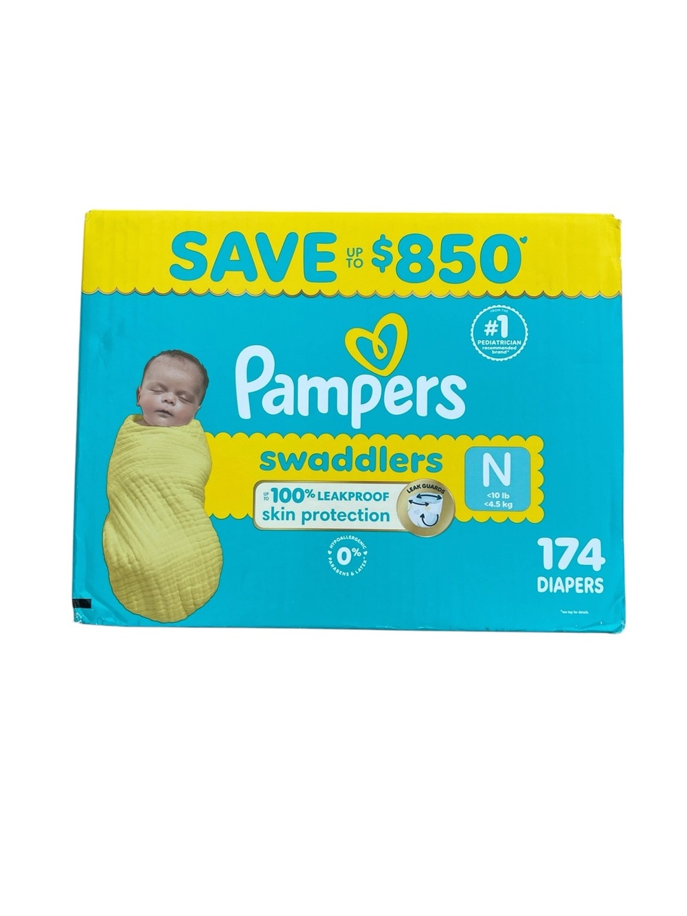 🌟NIB🌟 Pampers Swaddlers Newborn 174 Diapers